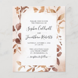 Budget All in One Eucalyptus Lijst Wedding Invite
