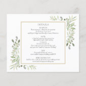 Budget All-in-One Foliage Photo Weduwen-uitnodigin (Achterkant)