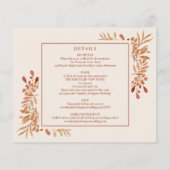 Budget All-in-One Foto Herfst Trouwuitnodiging (Achterkant)