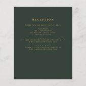 Budget All in One Green Gold Uitnodiging voor een Flyer (Achterkant)