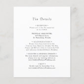 Budget All in One Green Leafy Lijst Wedding Invite (Achterkant)