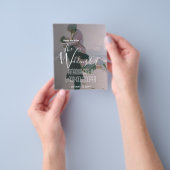 Budget all in one informatie rsvp en trouw uitnodi flyer (Hand)