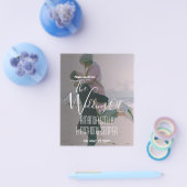 Budget all in one informatie rsvp en trouw uitnodi flyer (Enkel)