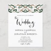 Budget All in One Keltische Knoop Trouw Uitnodigin (Voorkant)