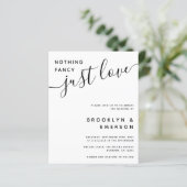 Budget All in One QR-code trouwuitnodiging (Staand voorkant)