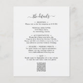Budget All-in-One Roos Gold Lijst Wedding Invite (Achterkant)