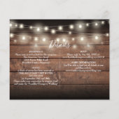 Budget All-in-One Rustieke Huwelijksuitnodiging me (Achterkant)