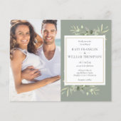 Budget All In One Sage Groene Foto Huwelijk (Voorkant)