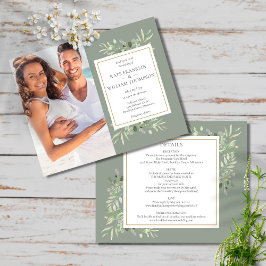 Budget All In One Sage Groene Foto Huwelijk