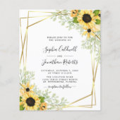 Budget All-in-One Sunflower Gold Wedding (Voorkant)