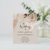 Budget allemaal in één Abstracte marmer Wedding In (Staand voorkant)