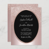 Budget allemaal in één blush Glitter Weddenschap (Voorkant / Achterkant)