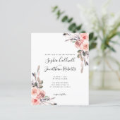 Budget allemaal in één dubbelzinnige roze rozen br (Staand voorkant)