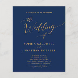 Budget allemaal in één goud- en marineverbinding u