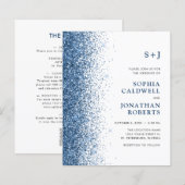 Budget allemaal in één monogram Glitter Wedding In (Voorkant / Achterkant)