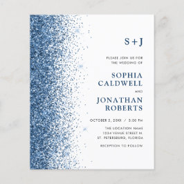 Budget allemaal in één monogram Glitter Wedding In