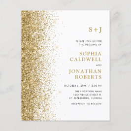 Budget allemaal in één monogram Glitter Wedding In