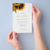 Budget alles in één foto details bruiloft uitnodig flyer (Hand)