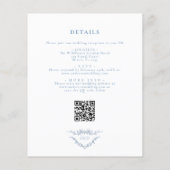 Budget Alles in één Franse QR code bruiloft (Achterkant)