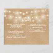 Budget alles in één Kraft foto bruiloft uitnodigen (Achterkant)