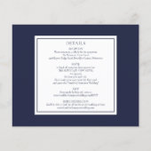 Budget alles in één nautische foto bruiloft uitnod (Achterkant)