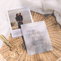 Budget alles in één QR code Elegant 2 foto bruilof