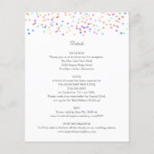 Budget alles in één regenboog bruiloft uitnodiging (Achterkant)