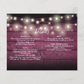 Budget alles in één rode rustieke foto bruiloft ui (Achterkant)