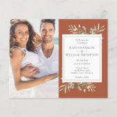 Budget Alles In Eén Terracotta Foto Bruiloft (Voorkant)