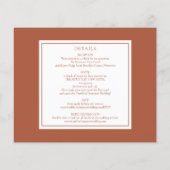 Budget alles in één terracotta foto bruiloft uitno (Achterkant)