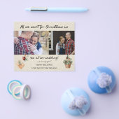 Budget Alles wat we willen voor kerstfoto's Verlov Flyer (Enkel)