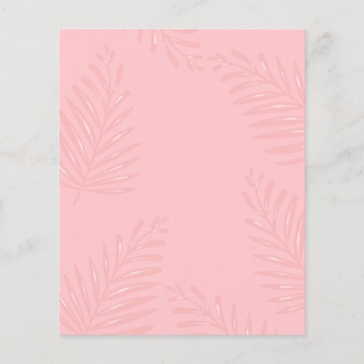 Budget Aloha Hawaii Tropical Gold Birthday Party (Achterkant)