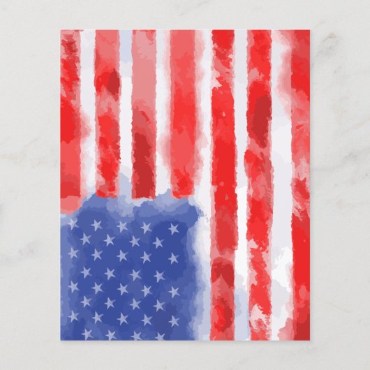 Budget American Flag Retirement Uitnodigingen (Achterkant)