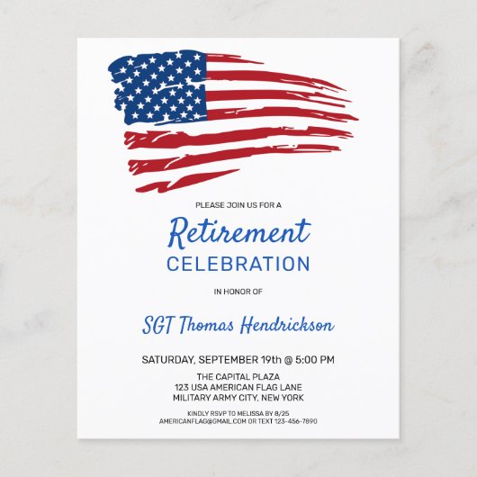 Budget American Flag Trendy (Voorkant)