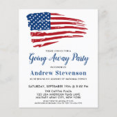 Budget Amerikaanse vlaggen - militairen vertrekken (Voorkant)