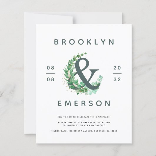 Budget Ampersand Eucalyptus Weddenschap (Voorkant)
