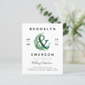 Budget Ampersand Greenery Wedding (Staand voorkant)