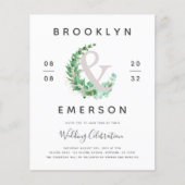 Budget Ampersand Greenery Wedding (Voorkant)