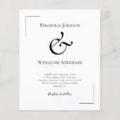 Budget Ampersand Wedding Flyer (Voorkant)