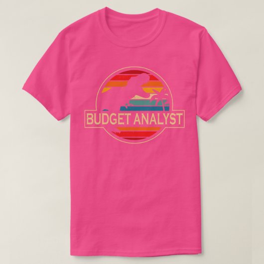Budget Analyst Dinosaur T-shirt (Design voorkant)
