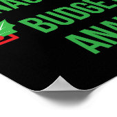 Budget Analyst Funny Pajama kerstcadeau Poster (Hoek)