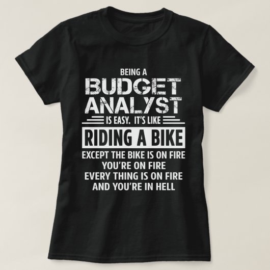 Budget Analyst T-shirt (Design voorkant)