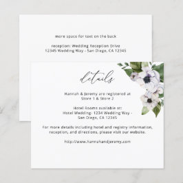 Budget Anemone White Floral - Gegevens