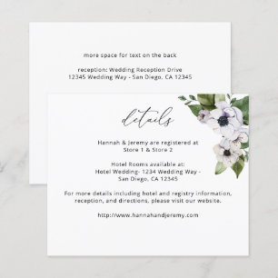 Budget Anemone White Floral - Gegevens