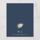 Budget Anemone White Floral Wedding - Blue (Achterkant)