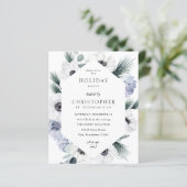 Budget Anemone Winter Witte Bloem Holiday Feest (Staand voorkant)