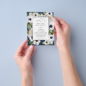 Budget Anemone Witte Bloemige Trouw - Blauw Flyer (Hand)
