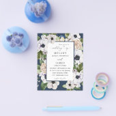 Budget Anemone Witte Bloemige Trouw - Blauw Flyer (Enkel)