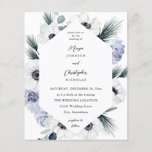 Budget Anemoon Winter Witte Bloemige Trouw - VC Flyer