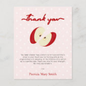 Budget Appel van onze Eye Baby shower Bedankt Card (Voorkant)